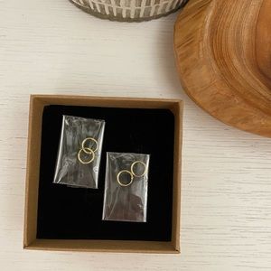 Small hoop earrings.